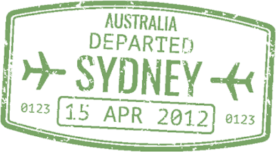 passport stamp of Australia